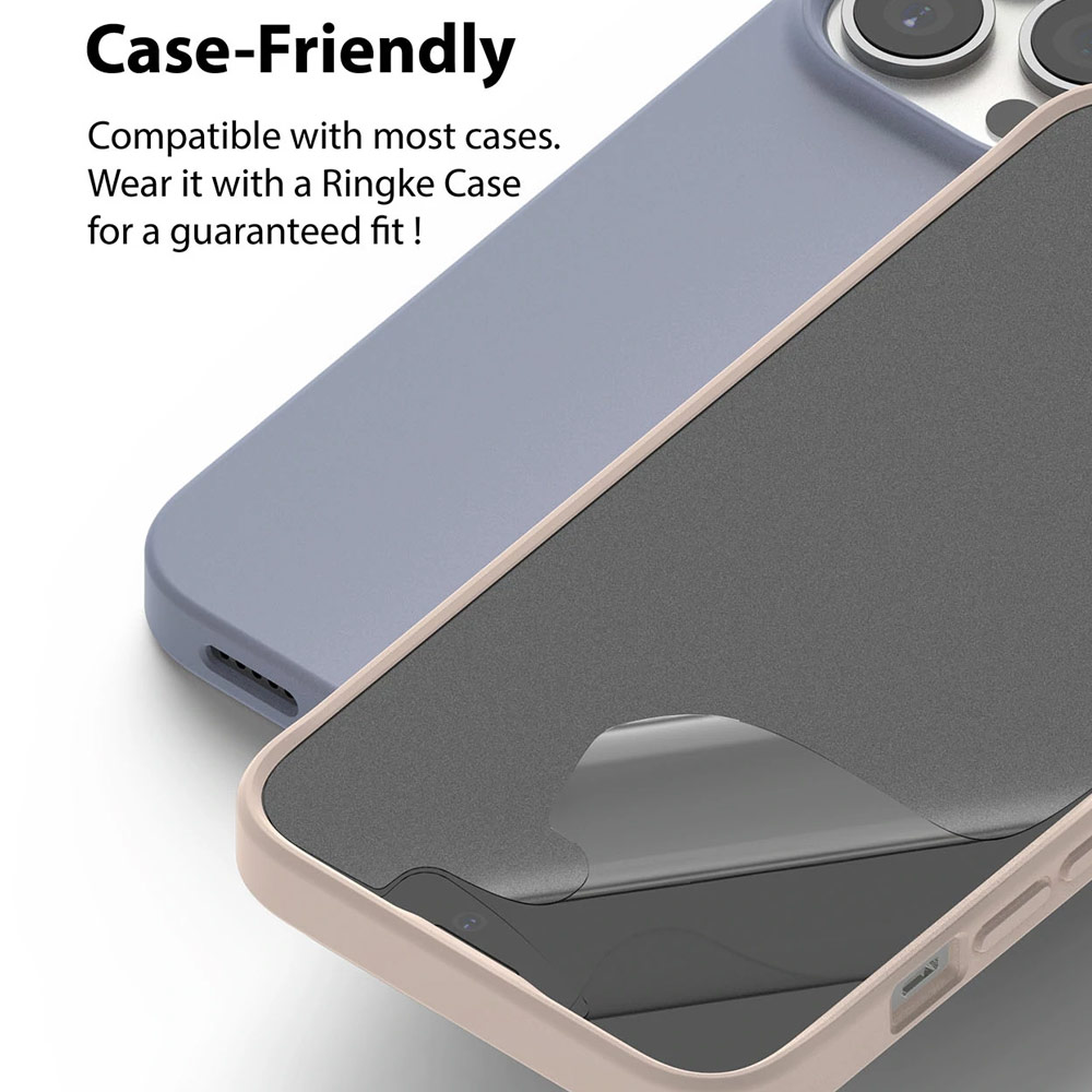 Picture of  Apple iPhone 13 Pro Max 6.7 Screen Protector | Ringke Dual Easy Film Matte Screen Protector for Apple iPhone 13 Pro Max 6.7 (Matte 2pcs)