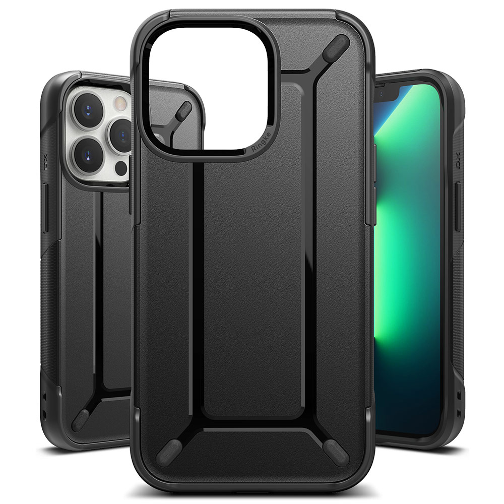 Picture of  Apple iPhone 13 Pro 6.1 Case | Ringke DX Drop Protection Case Anti Finger Print Case for Apple iPhone 13 Pro 6.1 (Gunmetal)