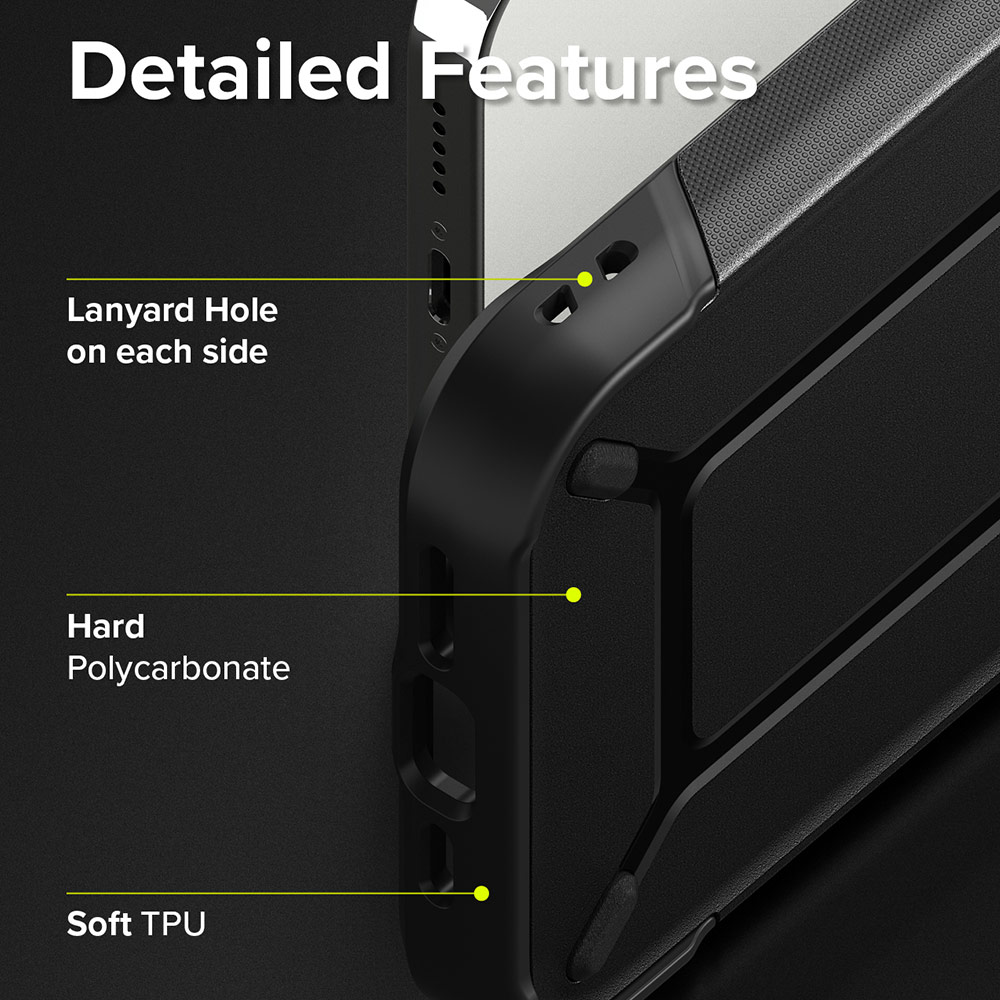 Picture of  Apple iPhone 13 Pro 6.1 Case | Ringke DX Drop Protection Case Anti Finger Print Case for Apple iPhone 13 Pro 6.1 (Gunmetal)