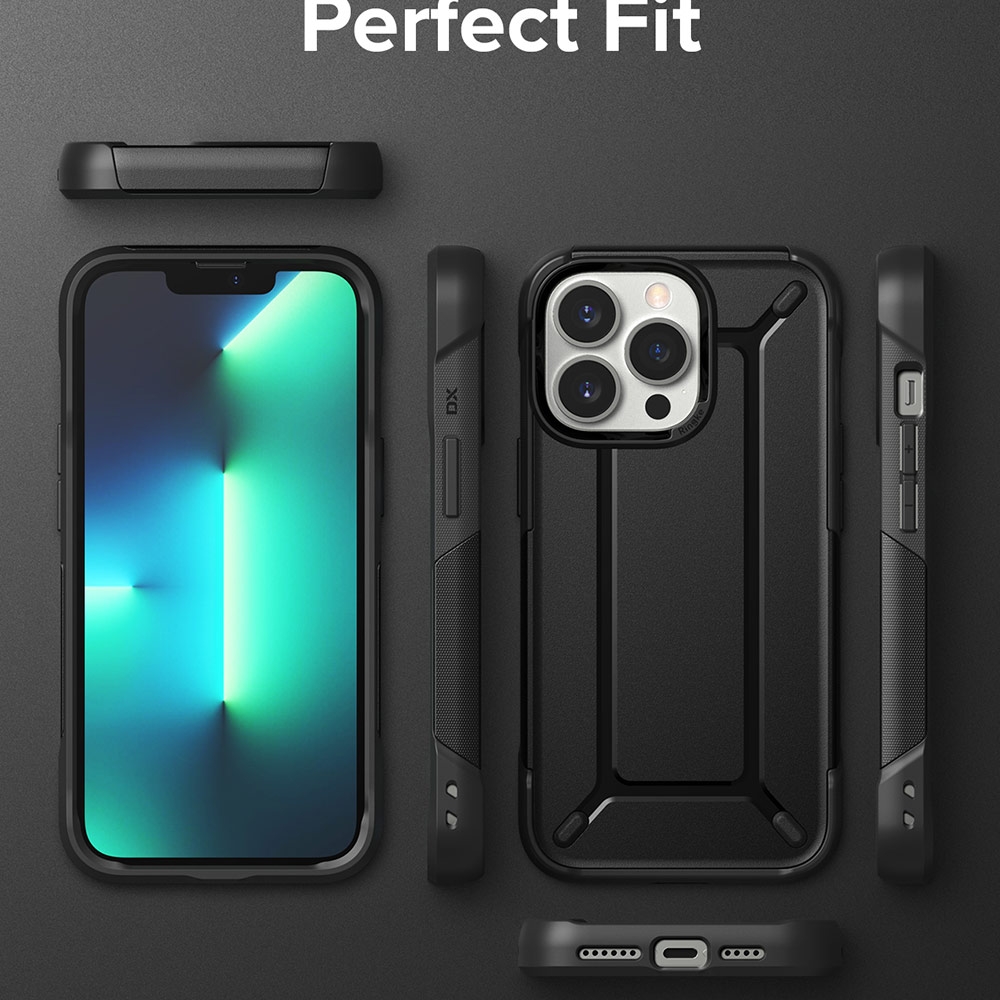 Picture of  Apple iPhone 13 Pro 6.1 Case | Ringke DX Drop Protection Case Anti Finger Print Case for Apple iPhone 13 Pro 6.1 (Gunmetal)