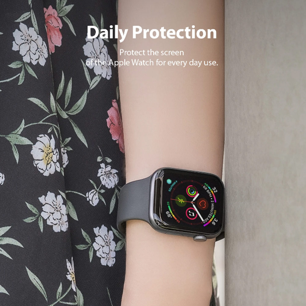 Picture of Apple Watch 41mm Screen Protector | Ringke Easy Flex High Flexibility EPU film Screen Protector for Apple Watch Series 7 8 9 41mm Series 4 5 6 40mm (2 PACK)