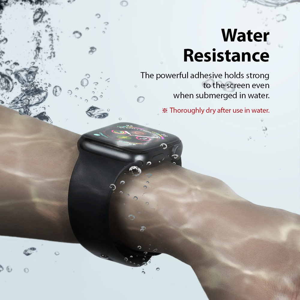 Picture of Apple Watch 41mm Screen Protector | Ringke Easy Flex High Flexibility EPU film Screen Protector for Apple Watch Series 7 8 9 41mm Series 4 5 6 40mm (2 PACK)