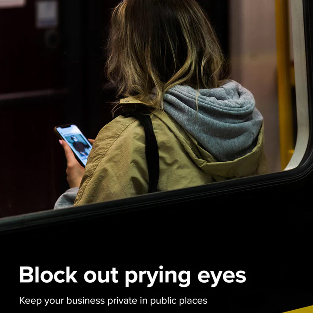 Picture of  Apple iPhone 14 Pro 6.1 Screen Protector | Ringke Premium Tempered Glass Screen Protector with Easy Installation Jig Kit for Apple iPhone 14 Pro 6.1 (Privacy Anti Peep Anti View)