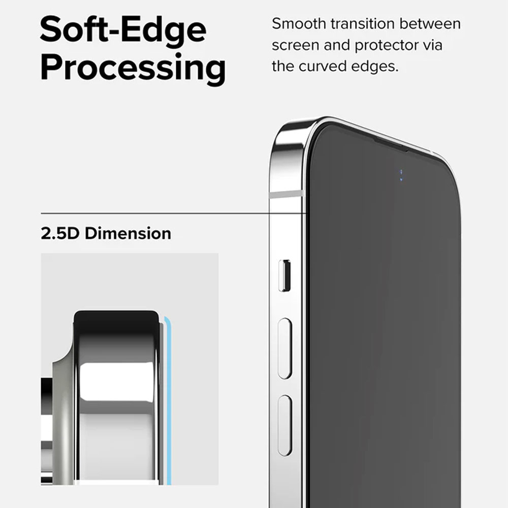 Picture of  Apple iPhone 14 Pro 6.1 Screen Protector | Ringke Premium Tempered Glass Screen Protector with Easy Installation Jig Kit for Apple iPhone 14 Pro 6.1 (HD Clear)