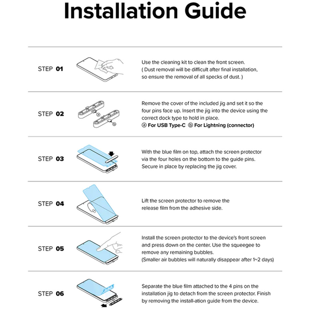 Picture of  Apple iPhone 14 Pro 6.1 Screen Protector | Ringke Premium Tempered Glass Screen Protector with Easy Installation Jig Kit for Apple iPhone 14 Pro 6.1 (HD Clear)