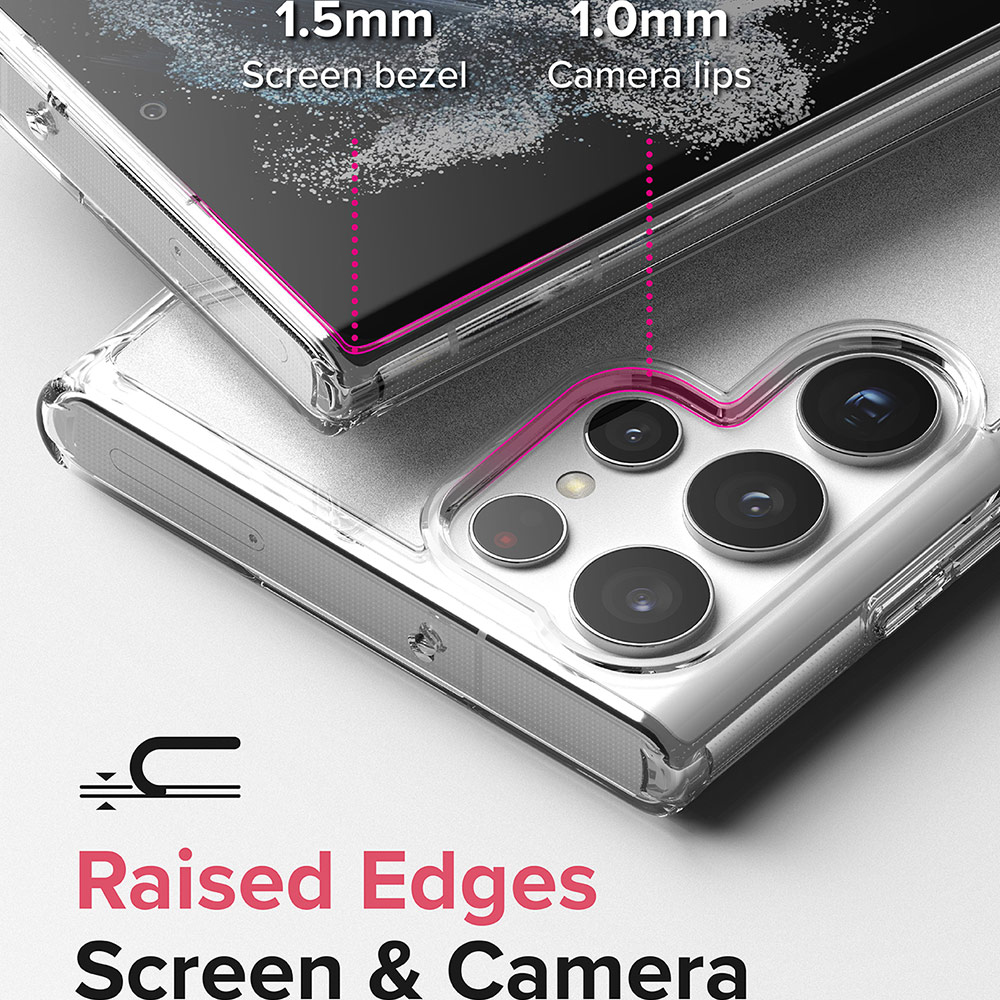 Picture of  Samsung Galaxy S22 Ultra 5G 6.8 Case | Ringke Fusion Protection Case for Samsung Galaxy S22 Ultra 6.8 (Matte Clear)