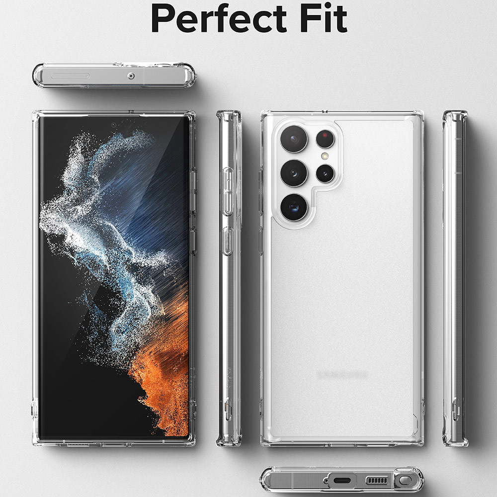 Picture of  Samsung Galaxy S22 Ultra 5G 6.8 Case | Ringke Fusion Protection Case for Samsung Galaxy S22 Ultra 6.8 (Matte Clear)
