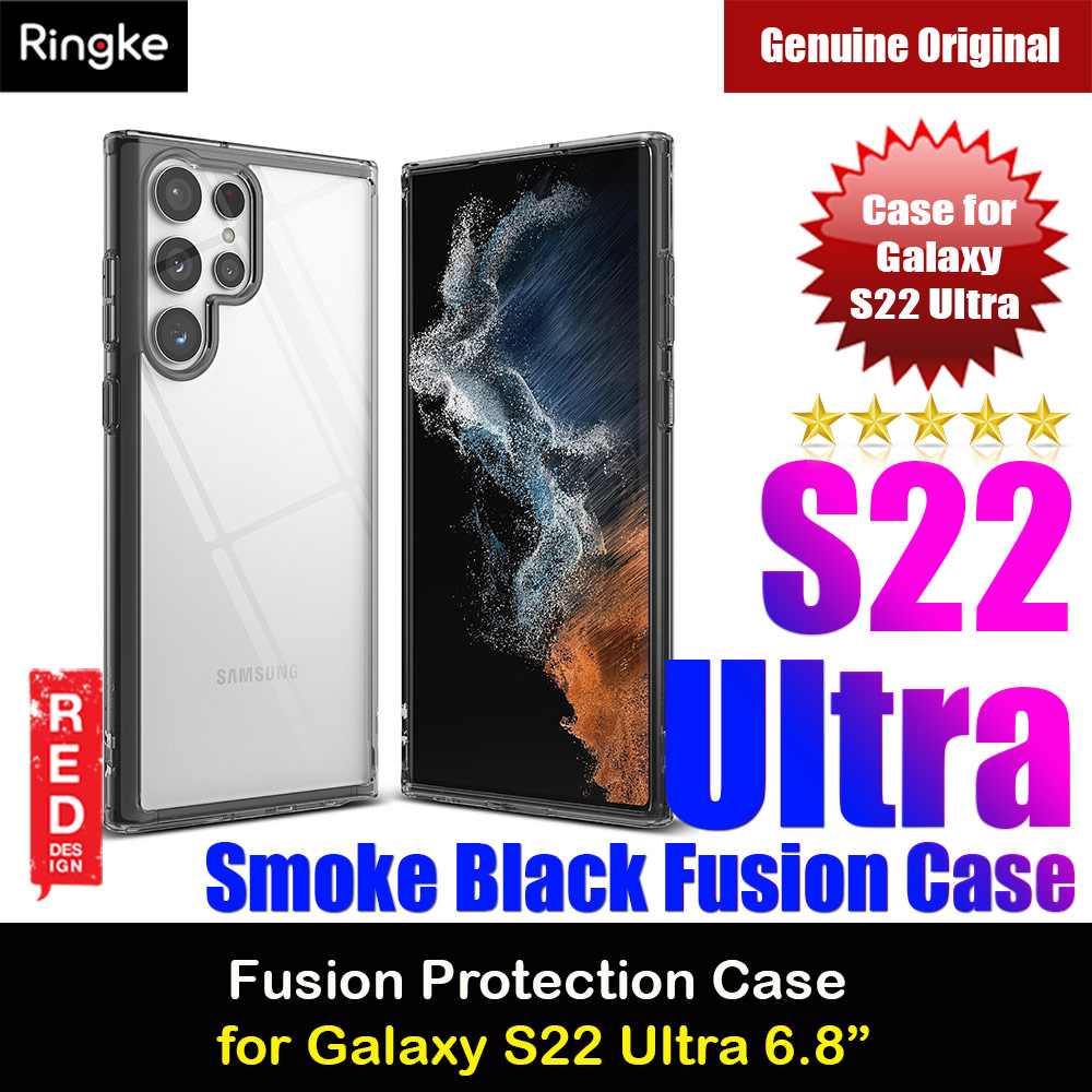 Picture of Ringke Fusion Protection Case for Samsung Galaxy S22 Ultra 6.8 (Smoke Black)  Samsung Galaxy S22 Ultra 5G 6.8-  Samsung Galaxy S22 Ultra 5G 6.8 Cases,  Samsung Galaxy S22 Ultra 5G 6.8 Covers, iPad Cases and a wide selection of  Samsung Galaxy S22 Ultra 5G 6.8 Accessories in Malaysia, Sabah, Sarawak and Singapore 