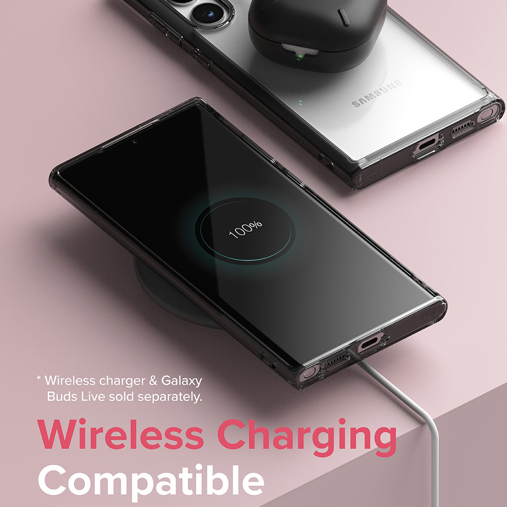 Picture of  Samsung Galaxy S22 Ultra 5G 6.8 Case | Ringke Fusion Protection Case for Samsung Galaxy S22 Ultra 6.8 (Smoke Black)