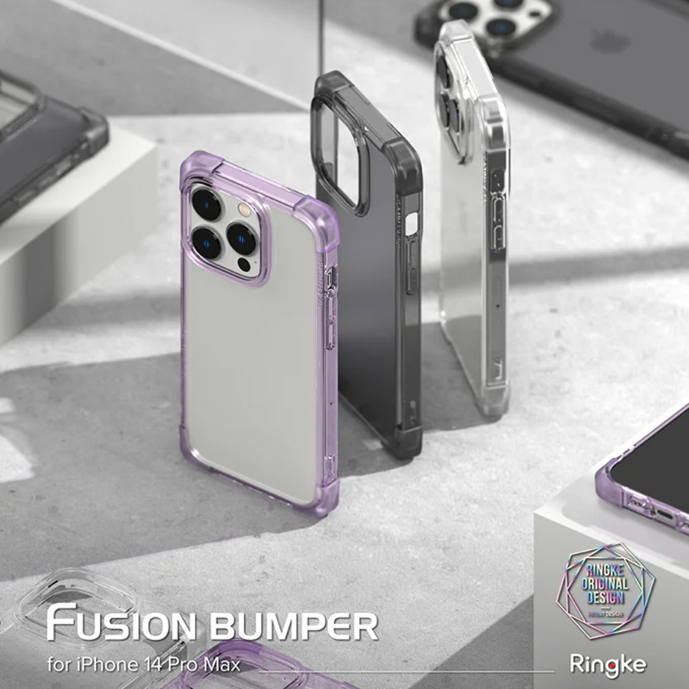 Picture of  Apple iPhone 14 Pro 6.1 Case | Ringke Fusion Bumper Corner Edge Drop Protection Case for iPhone 14 Pro 6.1 (Clear)