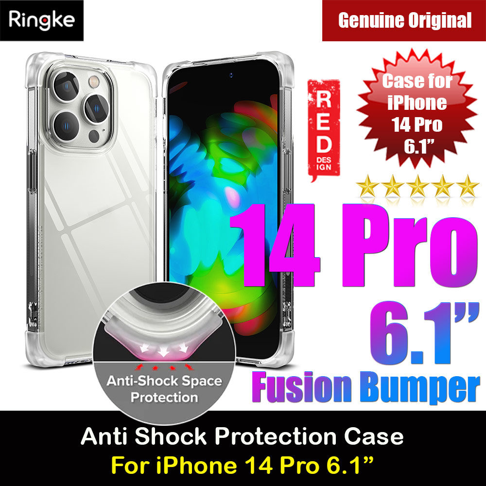 Picture of Ringke Fusion Bumper Corner Edge Drop Protection Case for iPhone 14 Pro 6.1 (Clear)  Apple iPhone 14 Pro 6.1-  Apple iPhone 14 Pro 6.1 Cases,  Apple iPhone 14 Pro 6.1 Covers, iPad Cases and a wide selection of  Apple iPhone 14 Pro 6.1 Accessories in Malaysia, Sabah, Sarawak and Singapore 