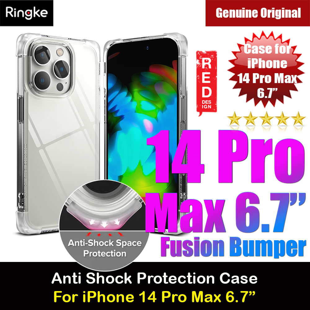 Picture of Ringke Fusion Bumper Corner Edge Drop Protection Case for iPhone 14 Pro Max 6.7 (Clear)  Apple iPhone 14 Pro Max 6.7-  Apple iPhone 14 Pro Max 6.7 Cases,  Apple iPhone 14 Pro Max 6.7 Covers, iPad Cases and a wide selection of  Apple iPhone 14 Pro Max 6.7 Accessories in Malaysia, Sabah, Sarawak and Singapore 