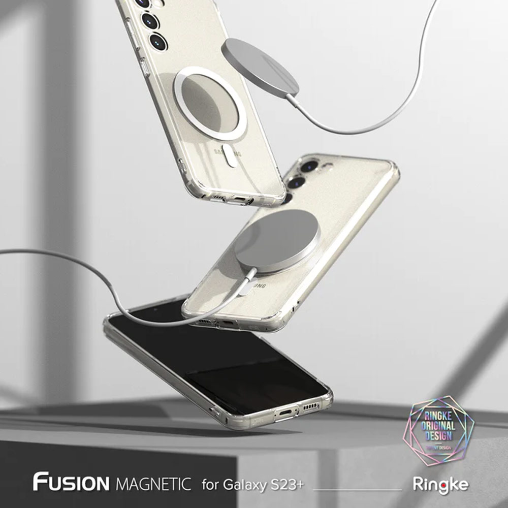 Picture of  Samsung Galaxy S23 Plus Case | Ringke Fusion Magnetic Transparent Protection Case for Samsung Galaxy S23 Plus (Matte)