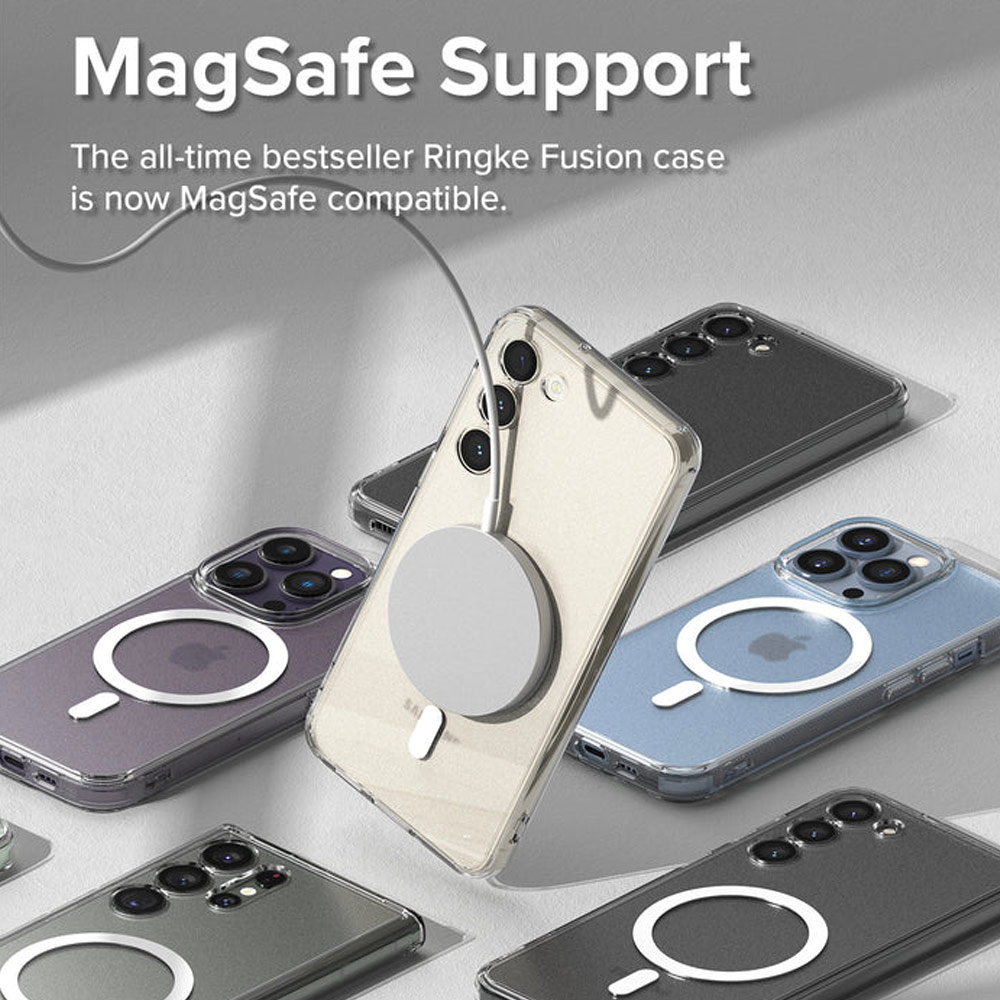 Picture of  Samsung Galaxy S23 Plus Case | Ringke Fusion Magnetic Transparent Protection Case for Samsung Galaxy S23 Plus (Matte)