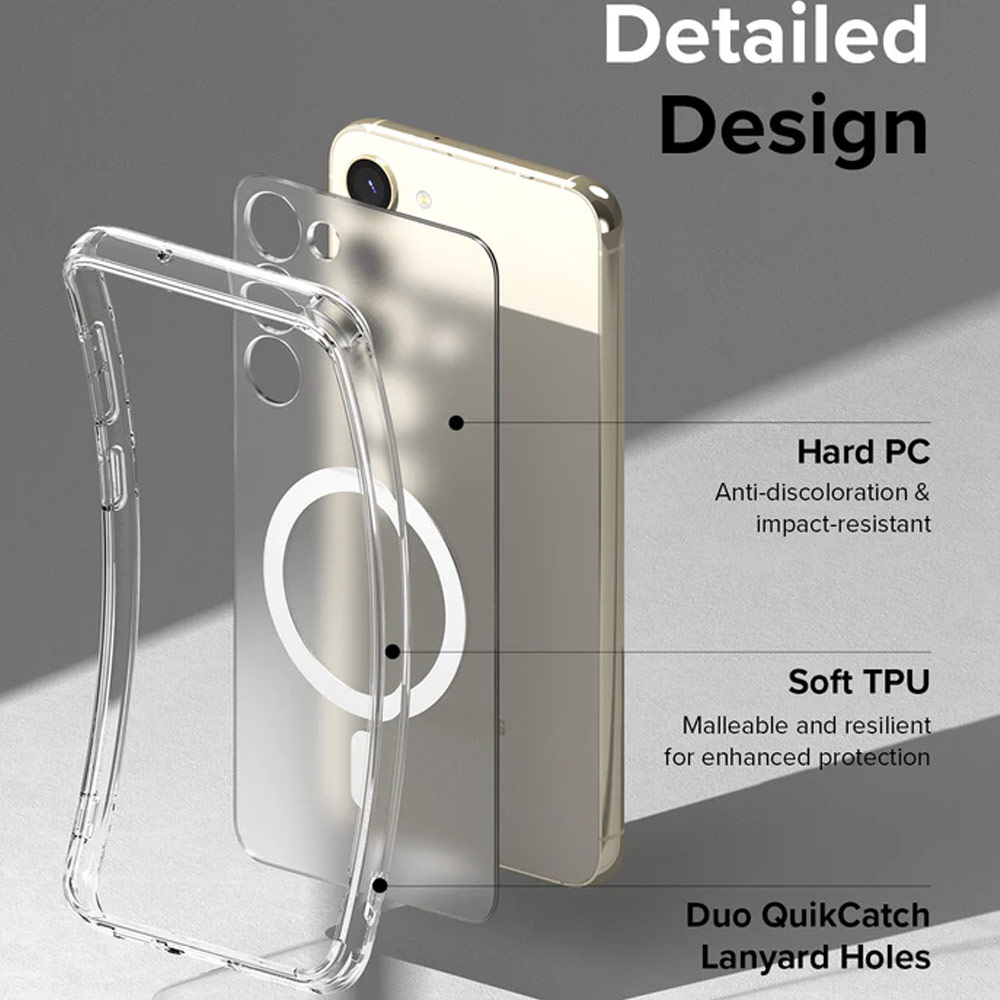 Picture of  Samsung Galaxy S23 Plus Case | Ringke Fusion Magnetic Transparent Protection Case for Samsung Galaxy S23 Plus (Matte)