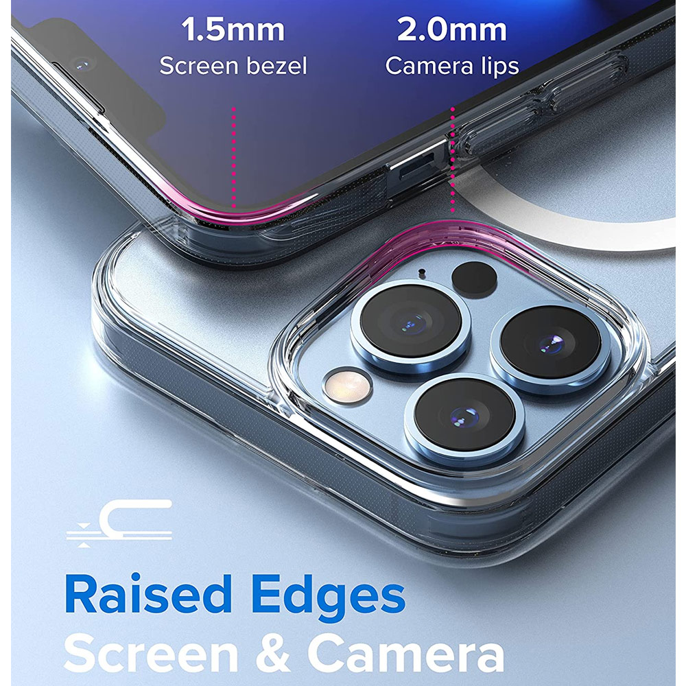 Picture of  Apple iPhone 13 Pro Max 6.7 Case | Ringke Fusion Magnetic Matte Protection Case Magsafe Compatible for Apple iPhone 13 Pro Max 6.7 (Matte Clear)