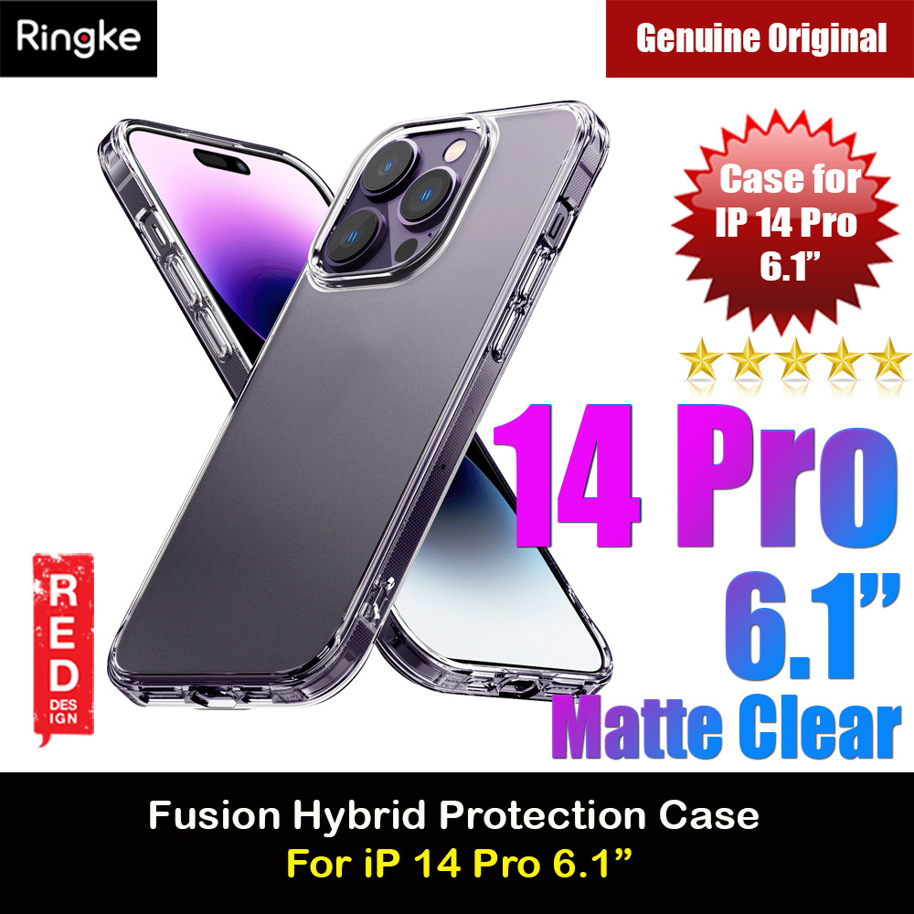 Picture of Ringke Fusion Matte Protection Case for Apple iPhone 14 Pro 6.1 (Matte Clear)  Apple iPhone 14 Pro 6.1-  Apple iPhone 14 Pro 6.1 Cases,  Apple iPhone 14 Pro 6.1 Covers, iPad Cases and a wide selection of  Apple iPhone 14 Pro 6.1 Accessories in Malaysia, Sabah, Sarawak and Singapore 