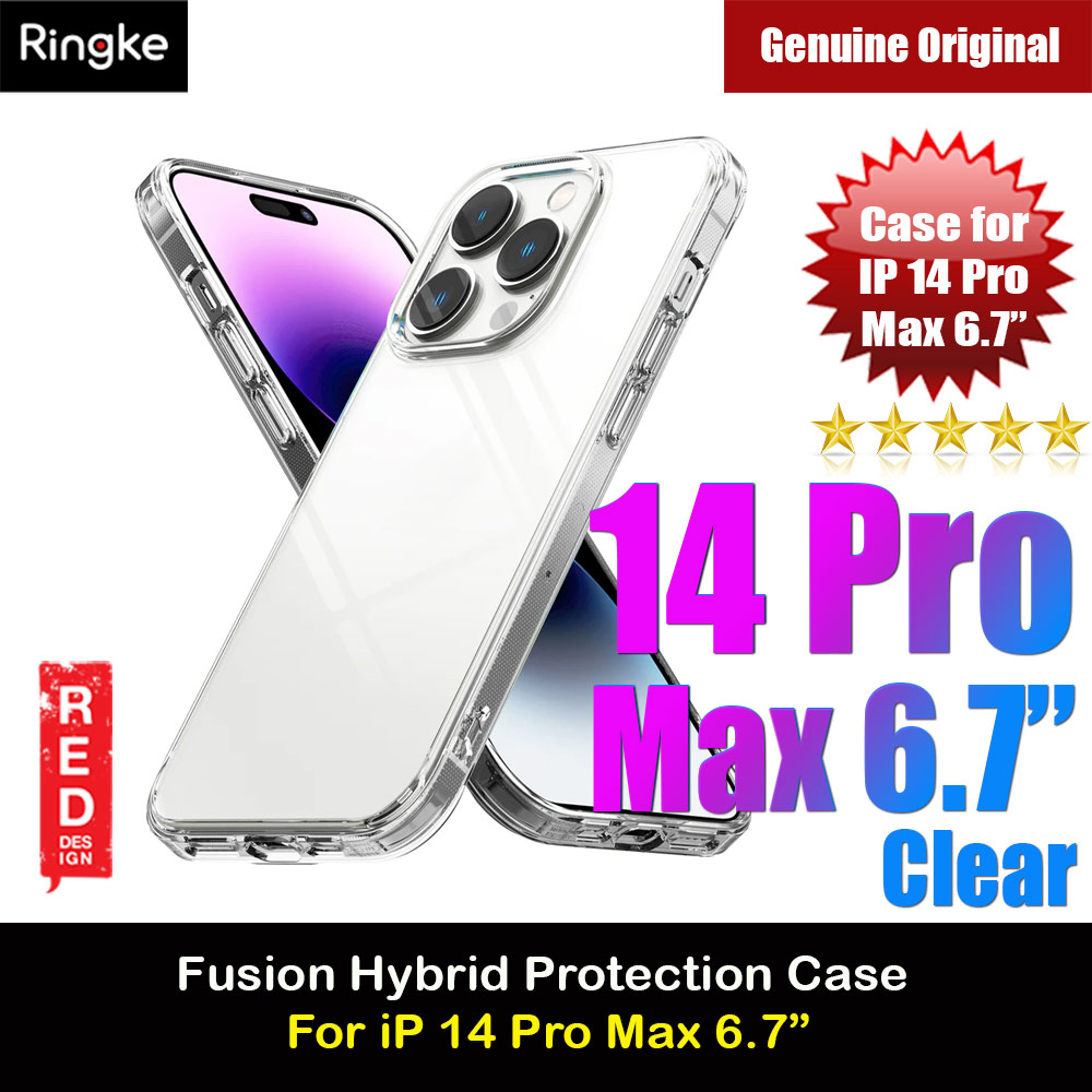 Picture of Ringke Fusion Protection Case for Apple iPhone 14 Pro Max 6.7 (Clear)  Apple iPhone 14 Pro Max 6.7-  Apple iPhone 14 Pro Max 6.7 Cases,  Apple iPhone 14 Pro Max 6.7 Covers, iPad Cases and a wide selection of  Apple iPhone 14 Pro Max 6.7 Accessories in Malaysia, Sabah, Sarawak and Singapore 
