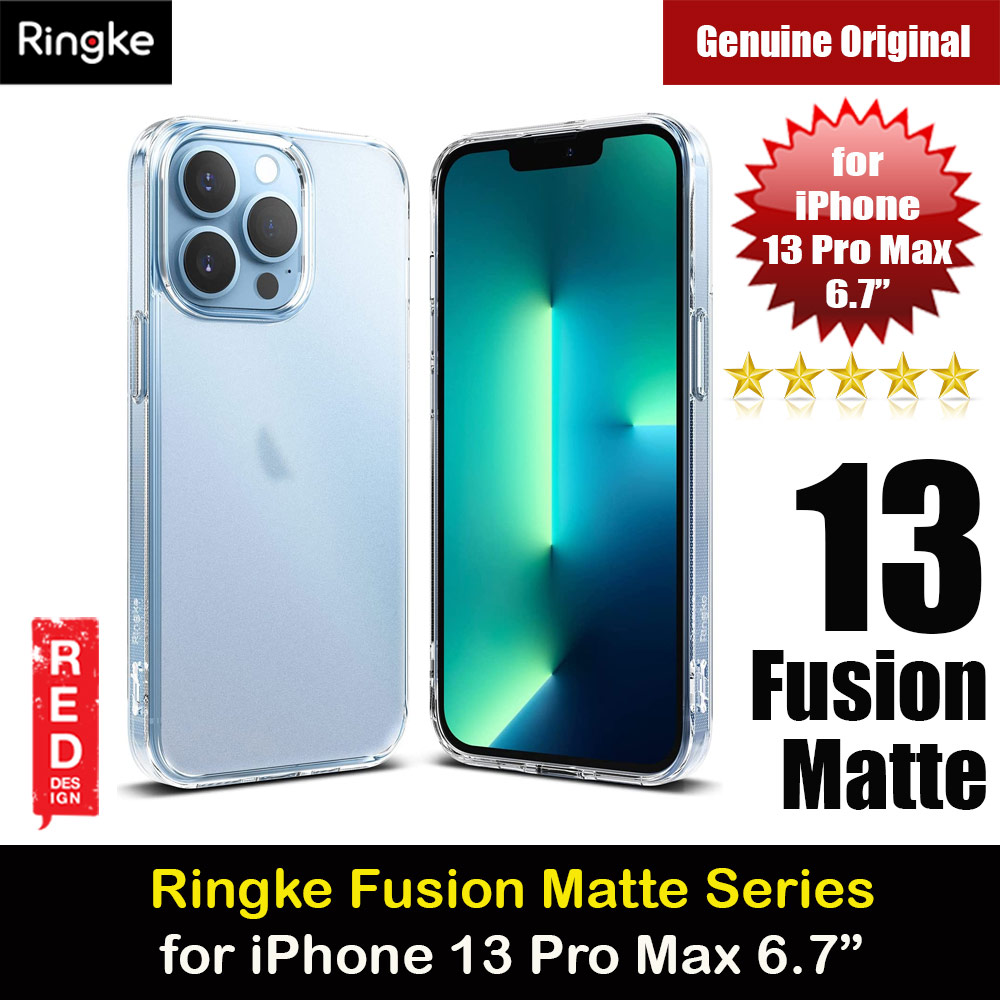 Picture of Ringke Fusion Matte Protection Case for Apple iPhone 13 Pro Max 6.7 (Matte Clear)  Apple iPhone 13 Pro Max 6.7-  Apple iPhone 13 Pro Max 6.7 Cases,  Apple iPhone 13 Pro Max 6.7 Covers, iPad Cases and a wide selection of  Apple iPhone 13 Pro Max 6.7 Accessories in Malaysia, Sabah, Sarawak and Singapore 