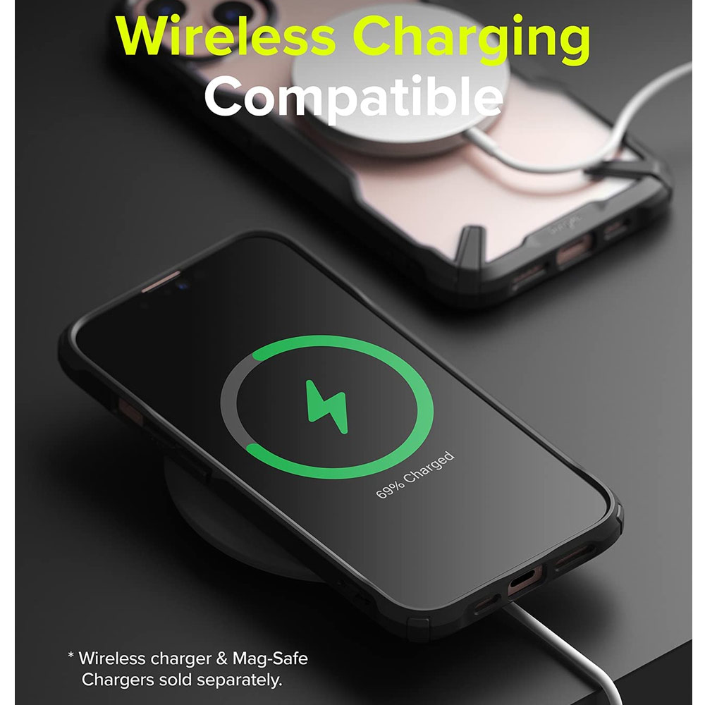 Picture of  Apple iPhone 13 6.1 Case | Ringke Fusion X Protection Case for Apple iPhone 13 6.1 (Black)