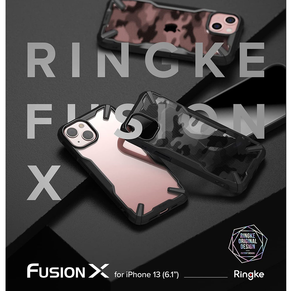 Picture of  Apple iPhone 13 6.1 Case | Ringke Fusion X Protection Case for Apple iPhone 13 6.1 (Black)