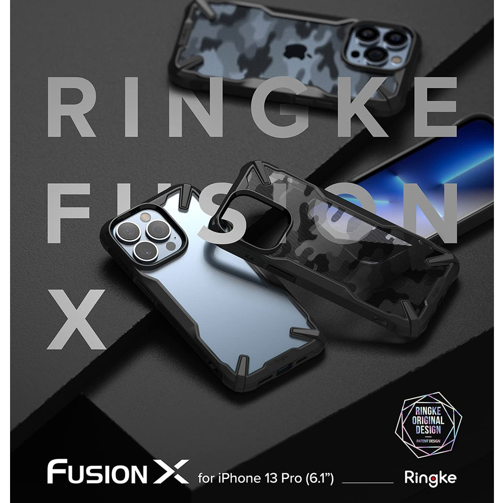 Picture of  Apple iPhone 13 Pro 6.1 Case | Ringke Fusion X Protection Case for Apple iPhone 13 Pro 6.1 (Black)