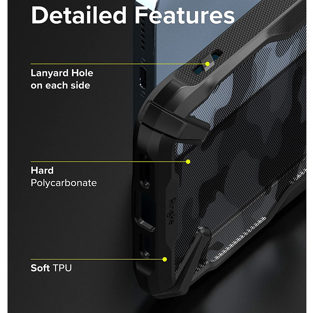 Picture of  Apple iPhone 13 Pro Max 6.7 Case | Ringke Fusion X Protection Case for Apple iPhone 13 Pro Max 6.7 (Camo Black)