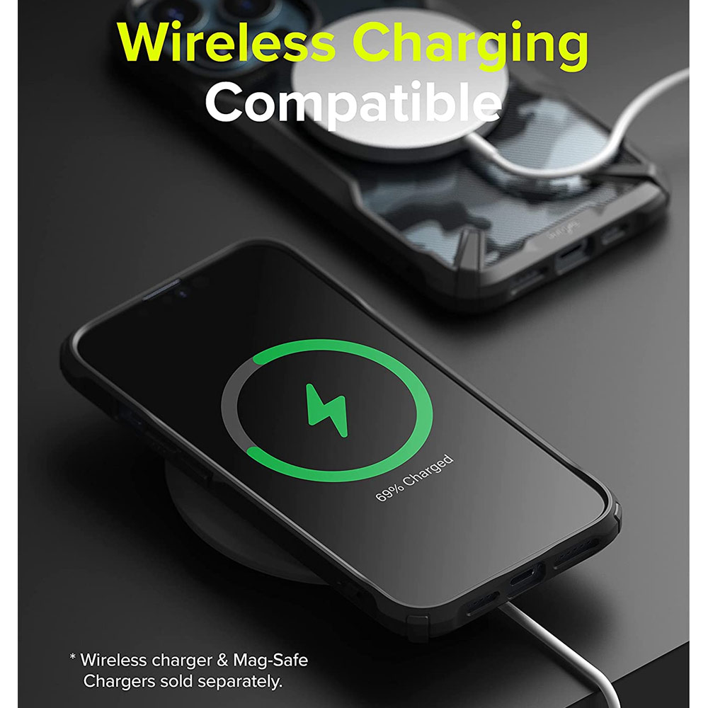 Picture of  Apple iPhone 13 Pro Max 6.7 Case | Ringke Fusion X Protection Case for Apple iPhone 13 Pro Max 6.7 (Camo Black)