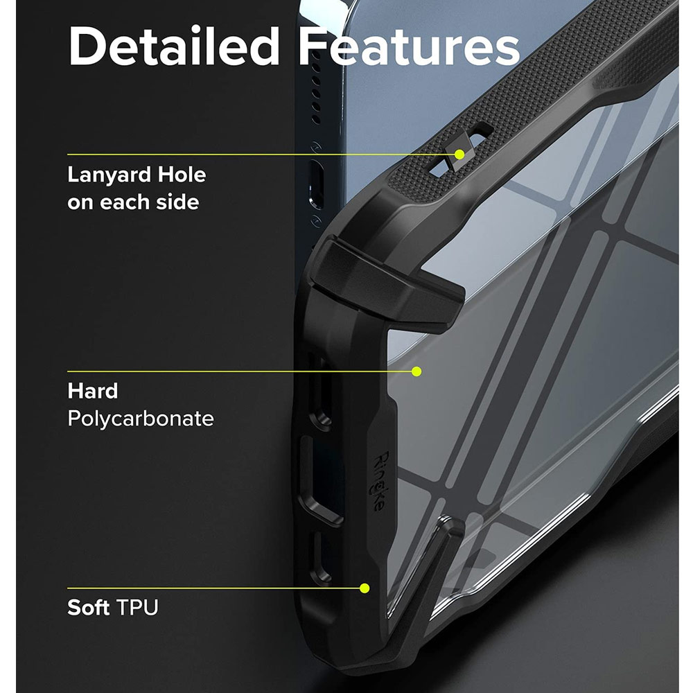 Picture of  Apple iPhone 13 Pro Max 6.7 Case | Ringke Fusion X Protection Case for Apple iPhone 13 Pro Max 6.7 (Black)