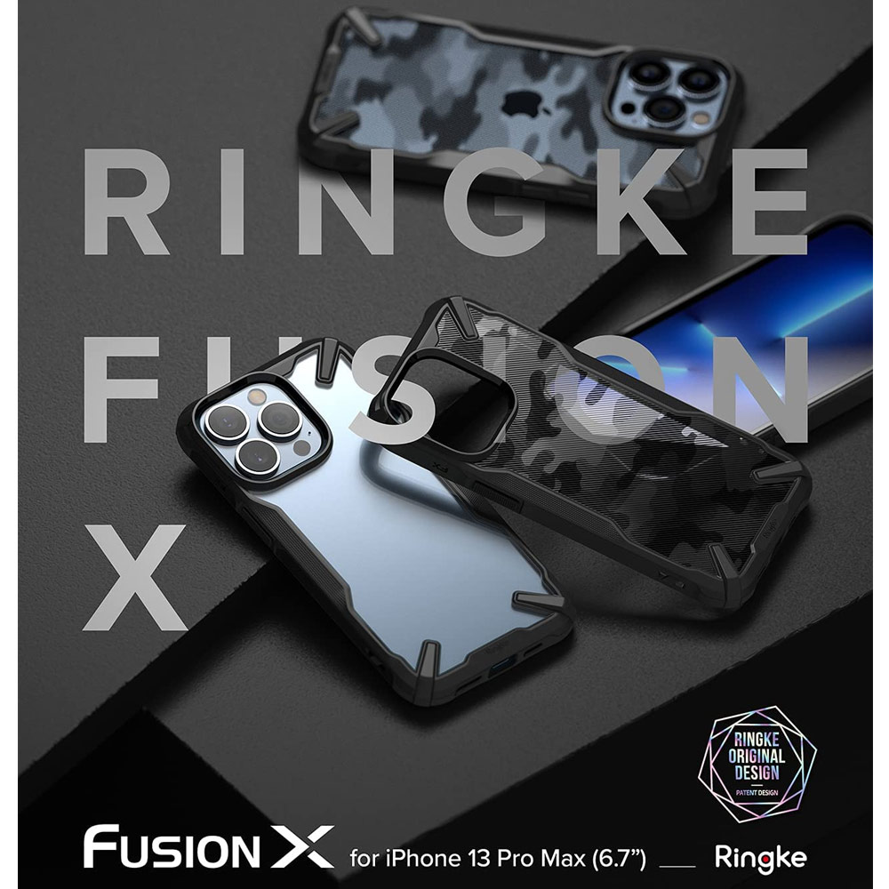 Picture of  Apple iPhone 13 Pro Max 6.7 Case | Ringke Fusion X Protection Case for Apple iPhone 13 Pro Max 6.7 (Black)