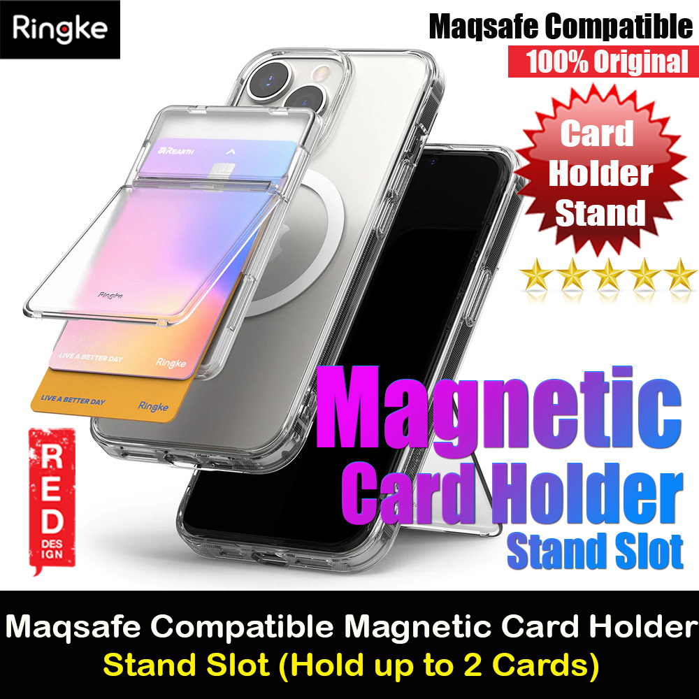 Picture of Ringke Card Holder Magnetic Stand Slot Magsafe Compatible Hold up to 2 Cards for iPhone 13 Pro Max 14 Pro Max (Clear Mist)  Apple iPhone 14 Pro Max 6.7-  Apple iPhone 14 Pro Max 6.7 Cases,  Apple iPhone 14 Pro Max 6.7 Covers, iPad Cases and a wide selection of  Apple iPhone 14 Pro Max 6.7 Accessories in Malaysia, Sabah, Sarawak and Singapore 