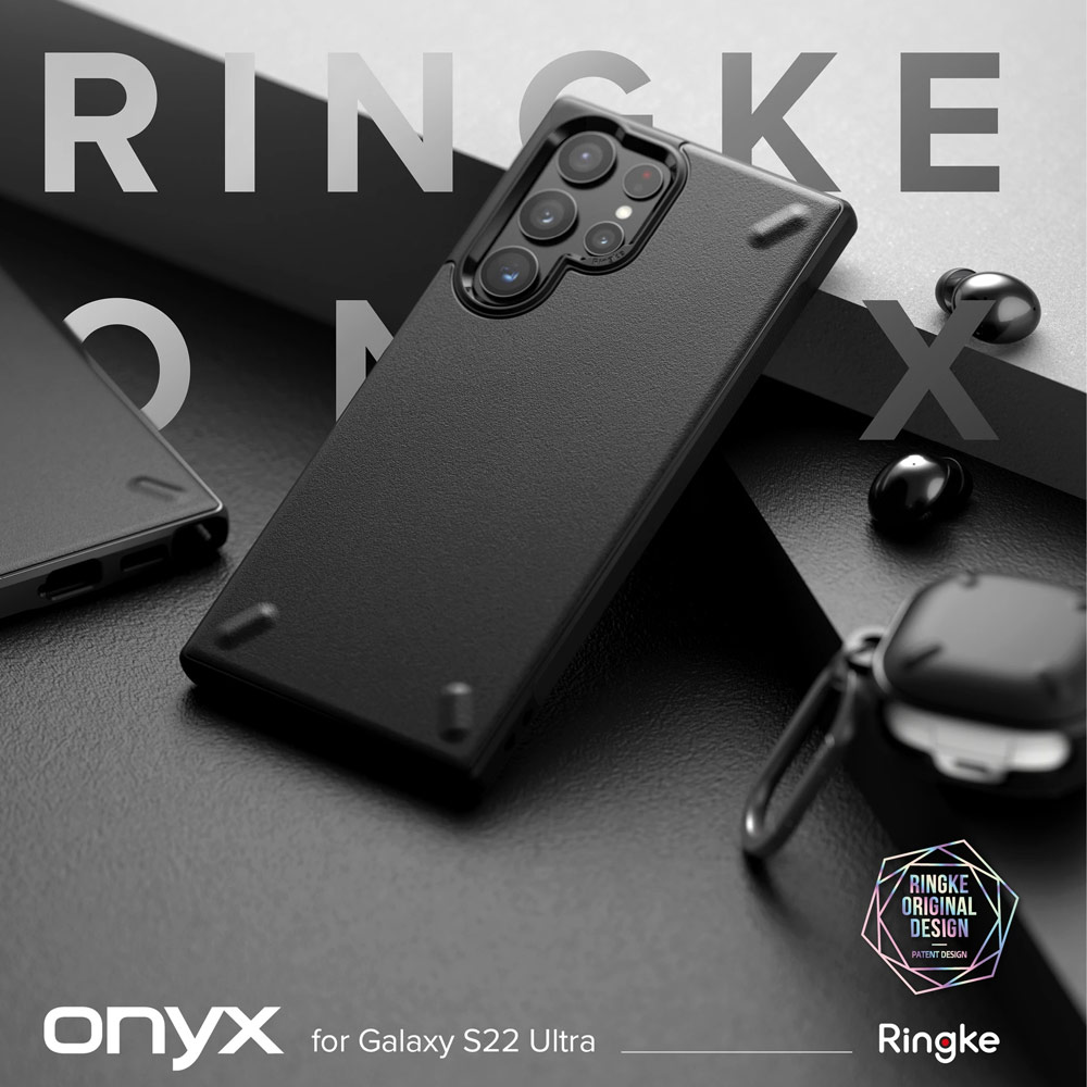Picture of  Samsung Galaxy S22 Ultra 5G 6.8 Case | Ringke Onyx Protection Case for Samsung Galaxy S22 Ultra 6.8 Case (Black)