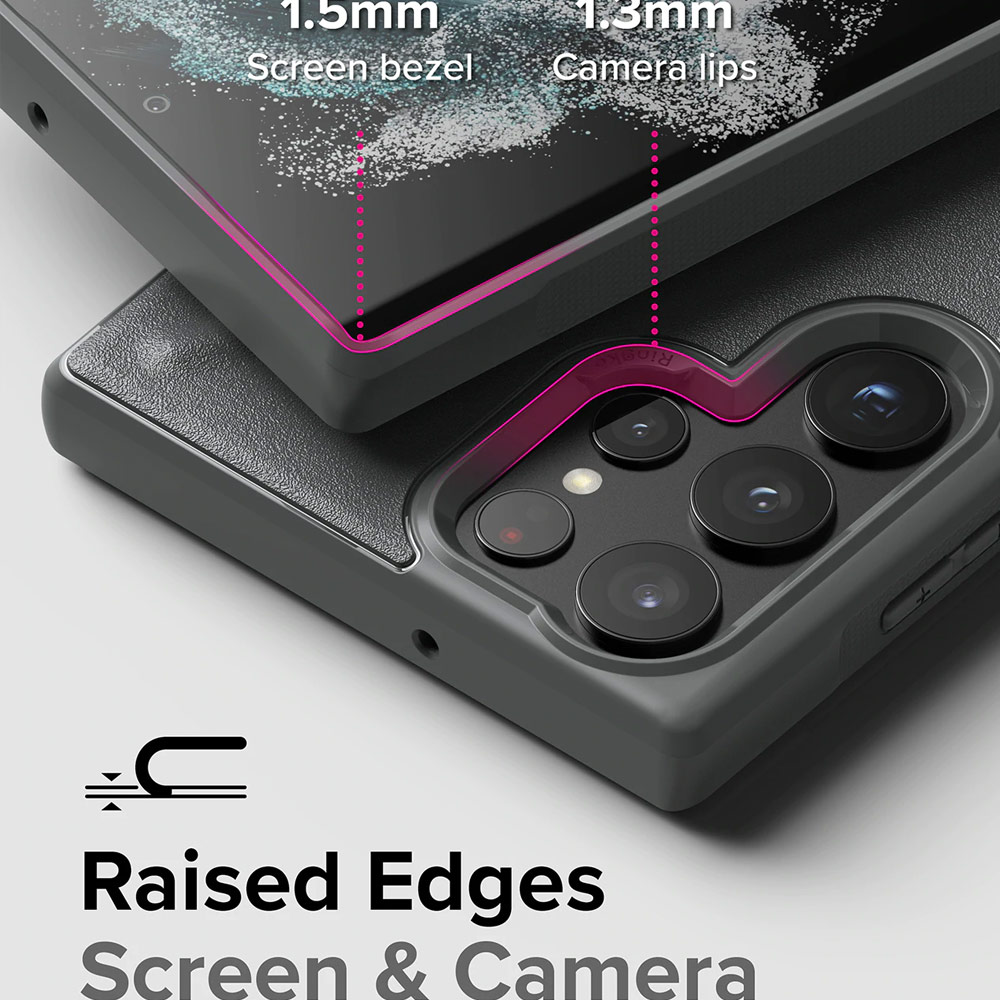 Picture of  Samsung Galaxy S22 Ultra 5G 6.8 Case | Ringke Onyx Protection Case for Samsung Galaxy S22 Ultra 6.8 Case (Black)