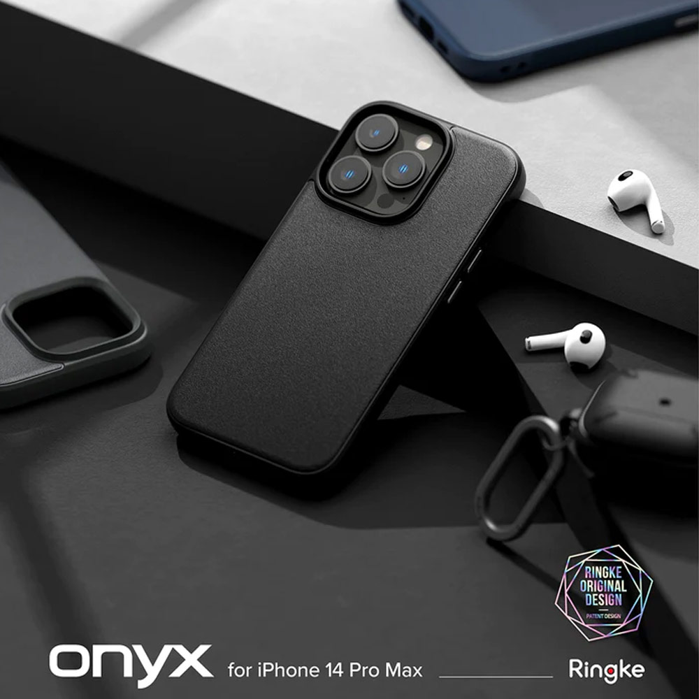 Picture of  Apple iPhone 14 Pro Max 6.7 Case | Ringke Onyx Tough Heavy Duty Protection Case for Apple iPhone 14 Pro Max 6.7 (Black)