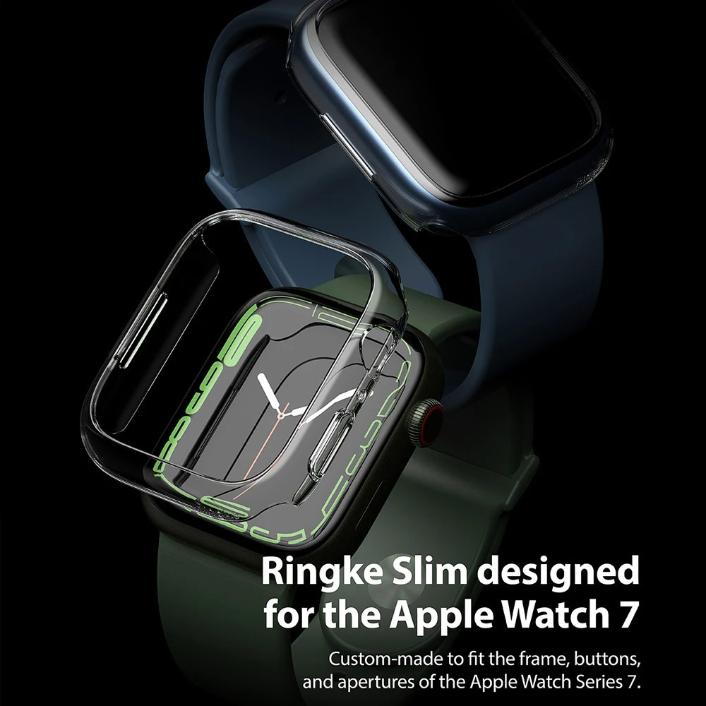 Picture of Apple Watch 41mm Case | Ringke Slim Perfect Fit Case for Apple Watch Series 7 41mm  (2 PACK Clear)