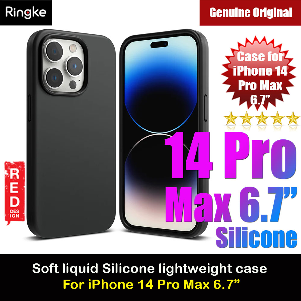 Picture of Ringke Soft Liquid Silicone Protection Case for iPhone 14 Pro Max 6.7 (Black)  Apple iPhone 14 Pro Max 6.7-  Apple iPhone 14 Pro Max 6.7 Cases,  Apple iPhone 14 Pro Max 6.7 Covers, iPad Cases and a wide selection of  Apple iPhone 14 Pro Max 6.7 Accessories in Malaysia, Sabah, Sarawak and Singapore 