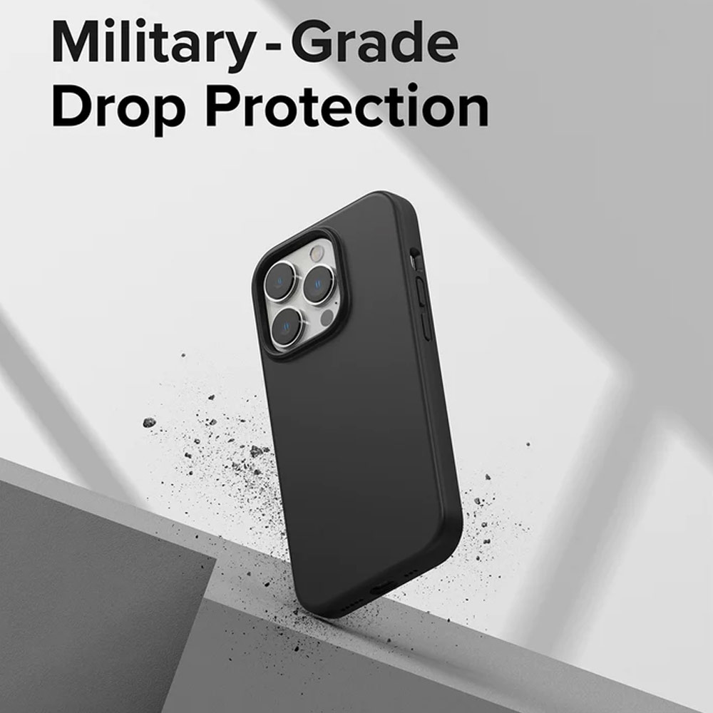 Picture of  Apple iPhone 14 Pro Max 6.7 Case | Ringke Soft Liquid Silicone Protection Case for iPhone 14 Pro Max 6.7 (Black)