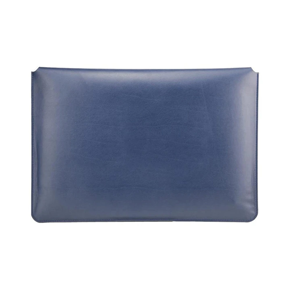 Picture of  Apple MacBook Pro 13\" 2020 Case | Switchasy EasyStand Classic Hand Stitched Leather Sleeve Carry Case Standable Design for Macbook Air 13 M1 2020 2021 Macbook Pro 13 2020 2021 13 inches Laptop (Midnight Blue)